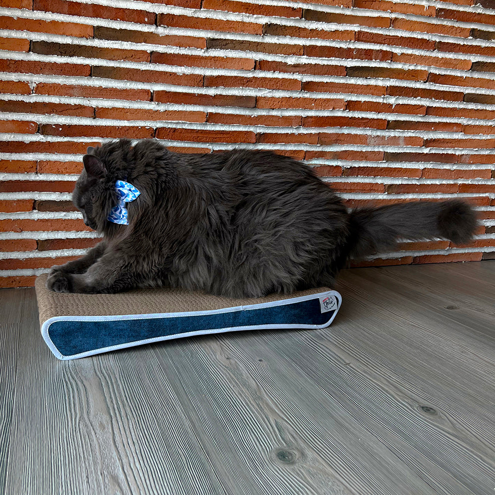 rascador horizontalde carton corrudago doble pared para gatos 