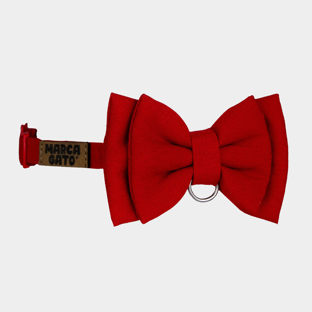 Corbatin de color rojo para gatos.