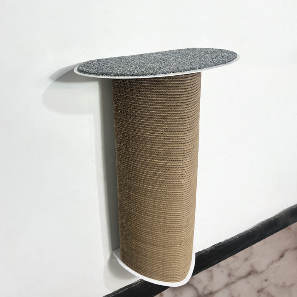 Rascador par agatos, de carton corrugado doble pared, anclado a la pared, verticalmente