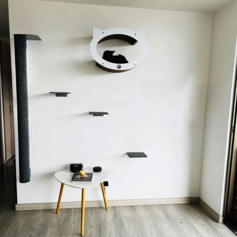 Rascador macarronen alfombra alclado a la pared para gatos 