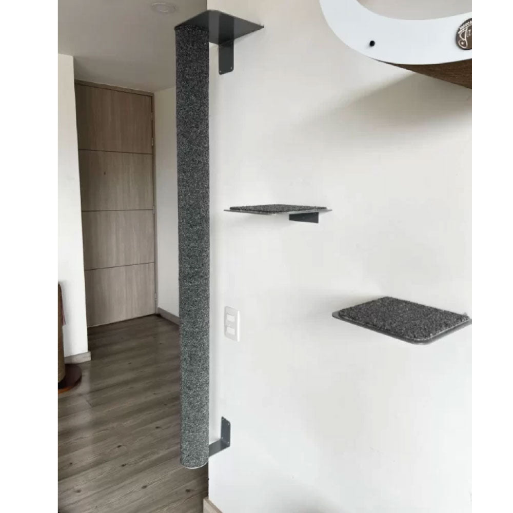 Rascador macarronen alfombra alclado a la pared para gatos 