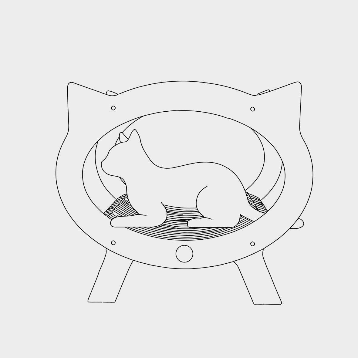 Repuesto Cama Rascador Boston