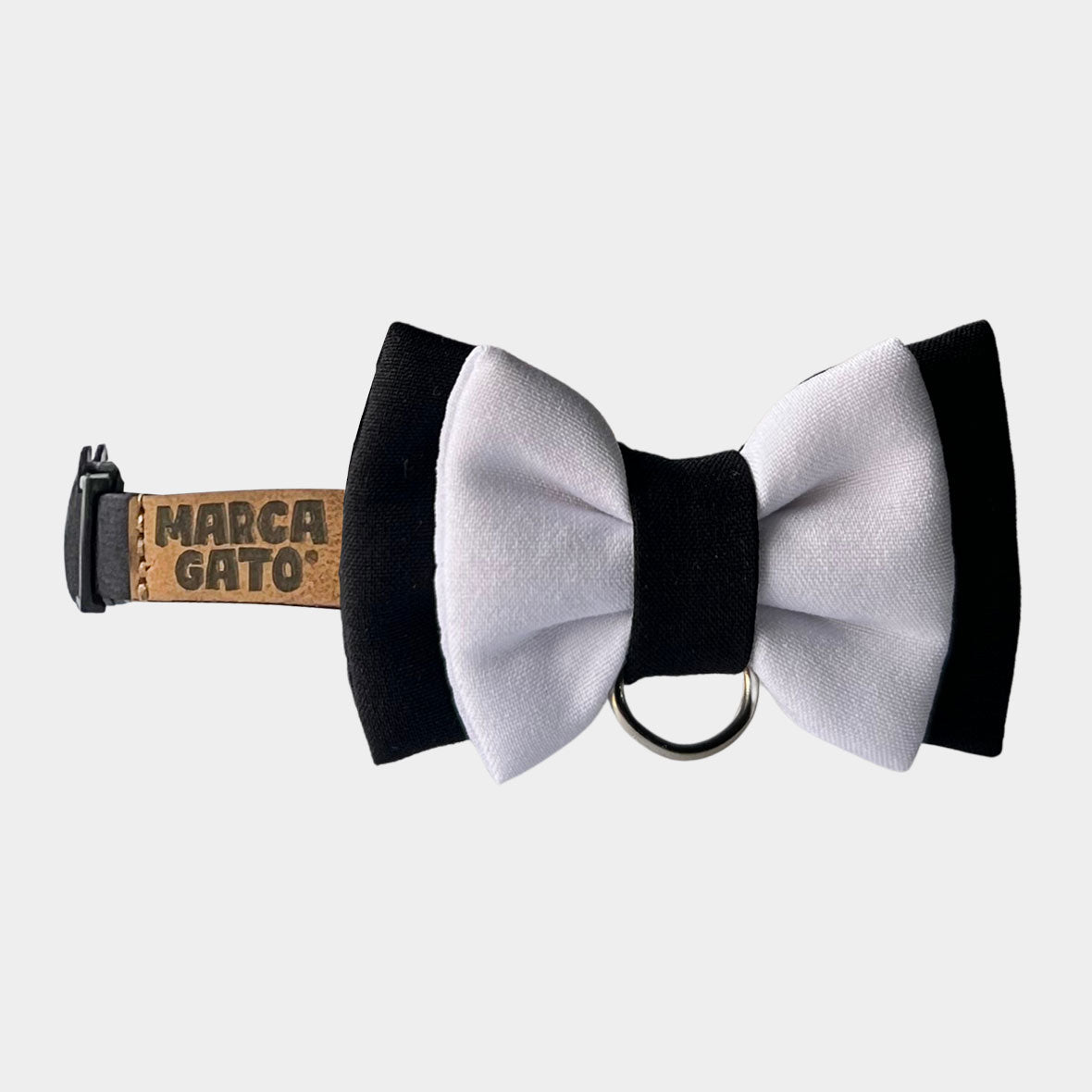 Corbatín para gatos Smoking negro y blanco broche seguridad para gatos anti ahorcamiento ajustable elegante boda