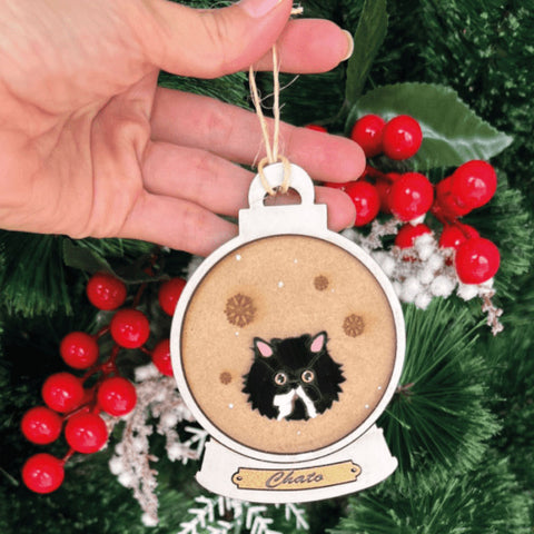 Bolita de Navidad con Carita Personalizada