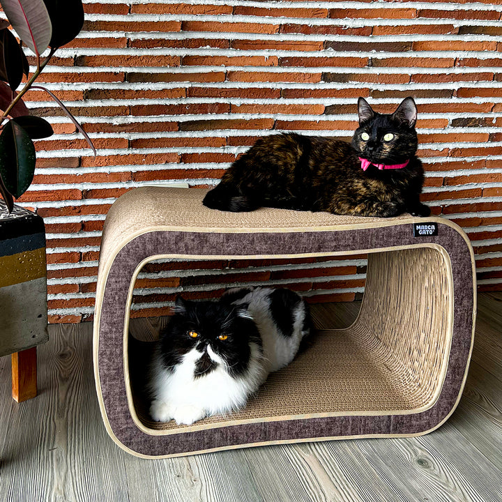 Rascador para gatos en carton corrugado doble pared horizontal