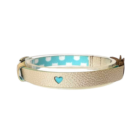 Collar Cuero Vegano - Champagne