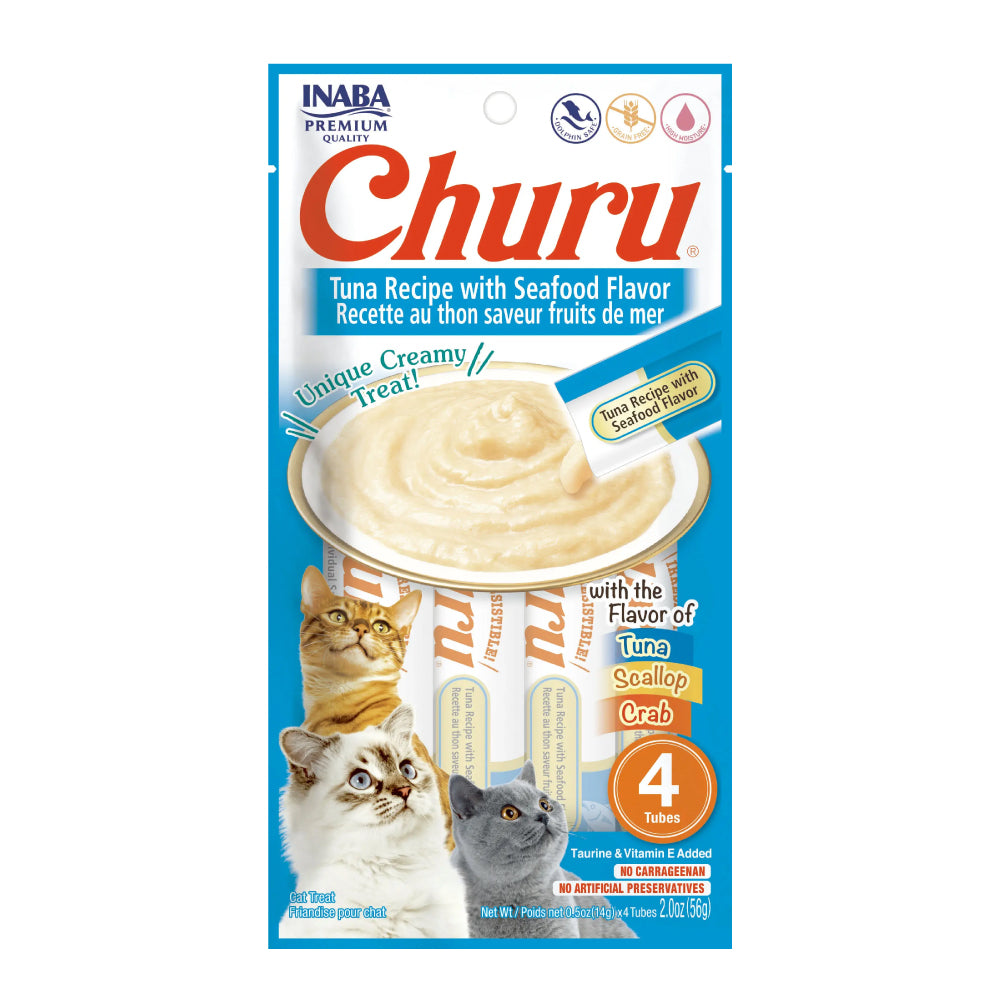 Churu para gatos - Comida del mar (Atún - Cangrejo - Vieira)