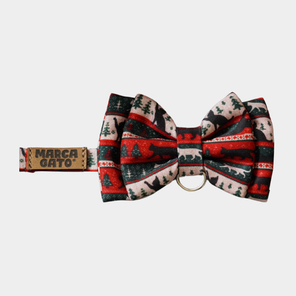 Corbatín NaviCat forest para gatos corbatín de navidad