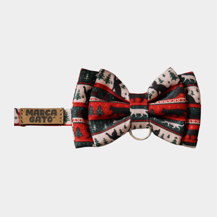 Corbatín NaviCat forest para gatos corbatín de navidad