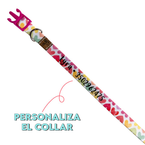 Collar EnamoraCAT Pastel