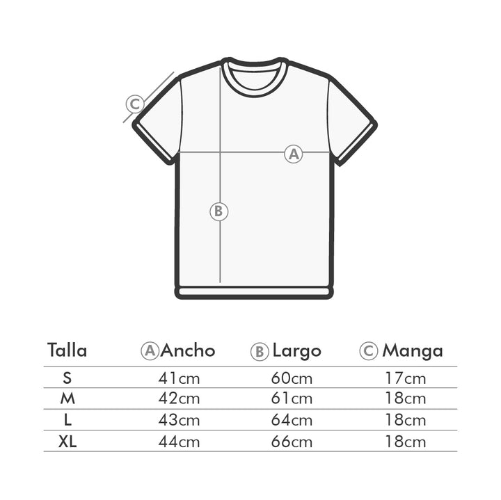 Guia de tallas para camisas