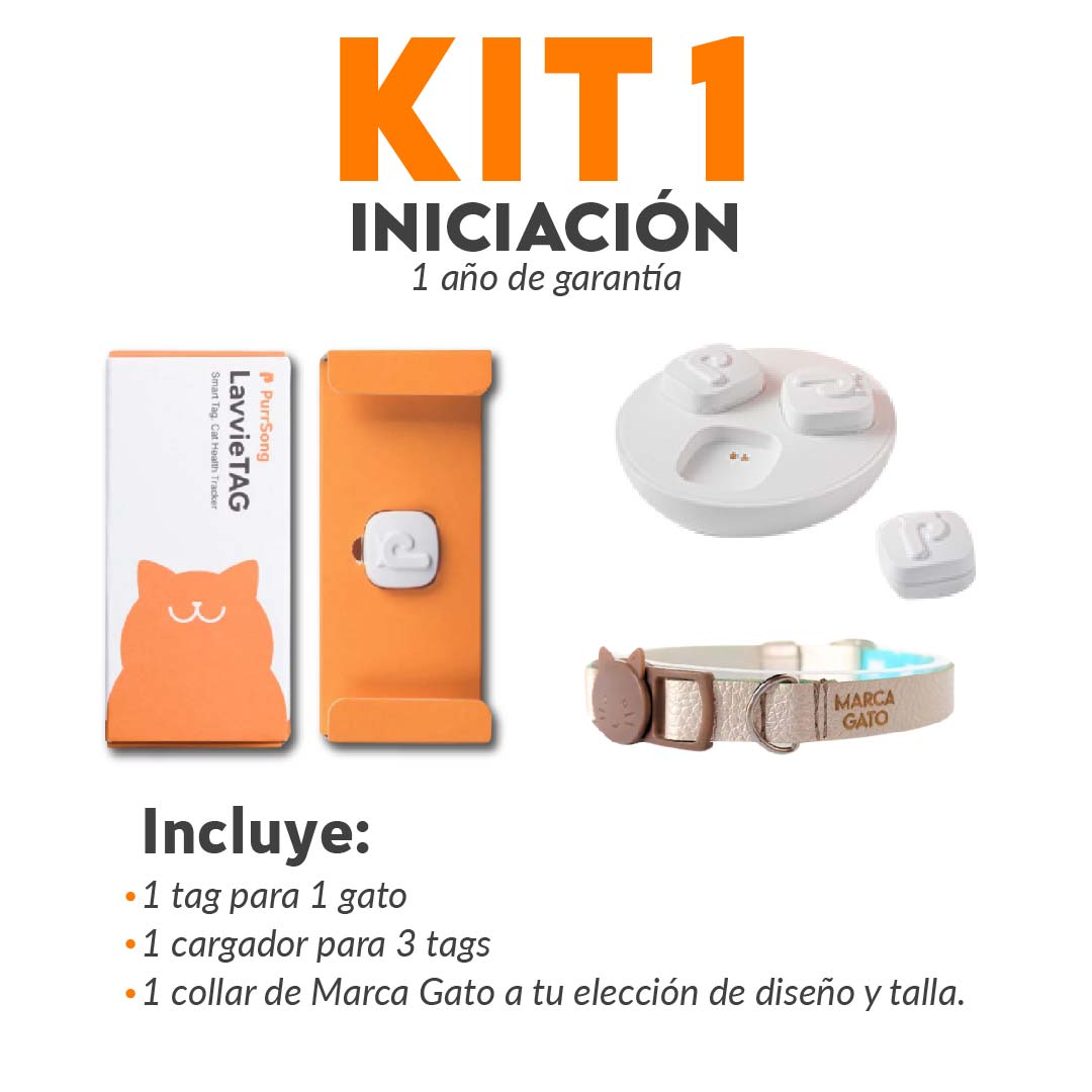 Lavvie TAG kit de iniciación: Tag + Cargador + Collar