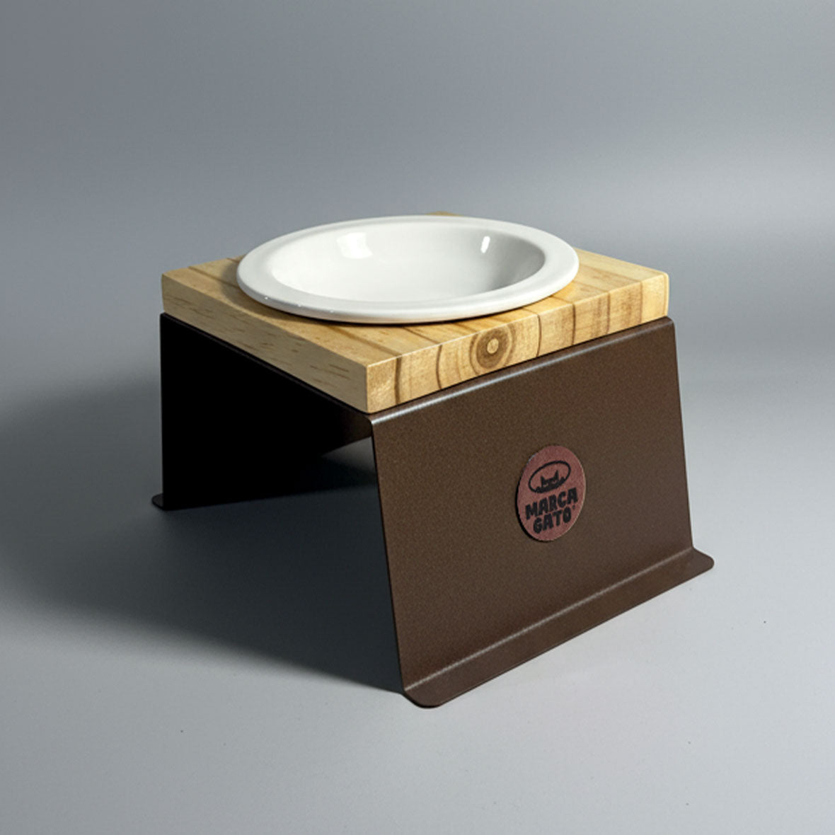 Comedero metal cerámica x 1 puesto