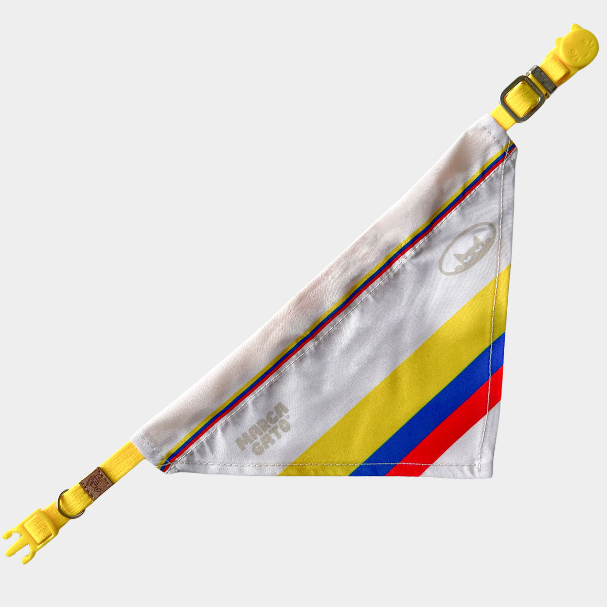 Pañoleta para gatos selección felina 2026 fútbol deportivo bandana Colombia