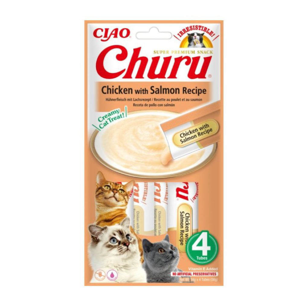 Inaba Churu para gatos - Pollo con Salmón