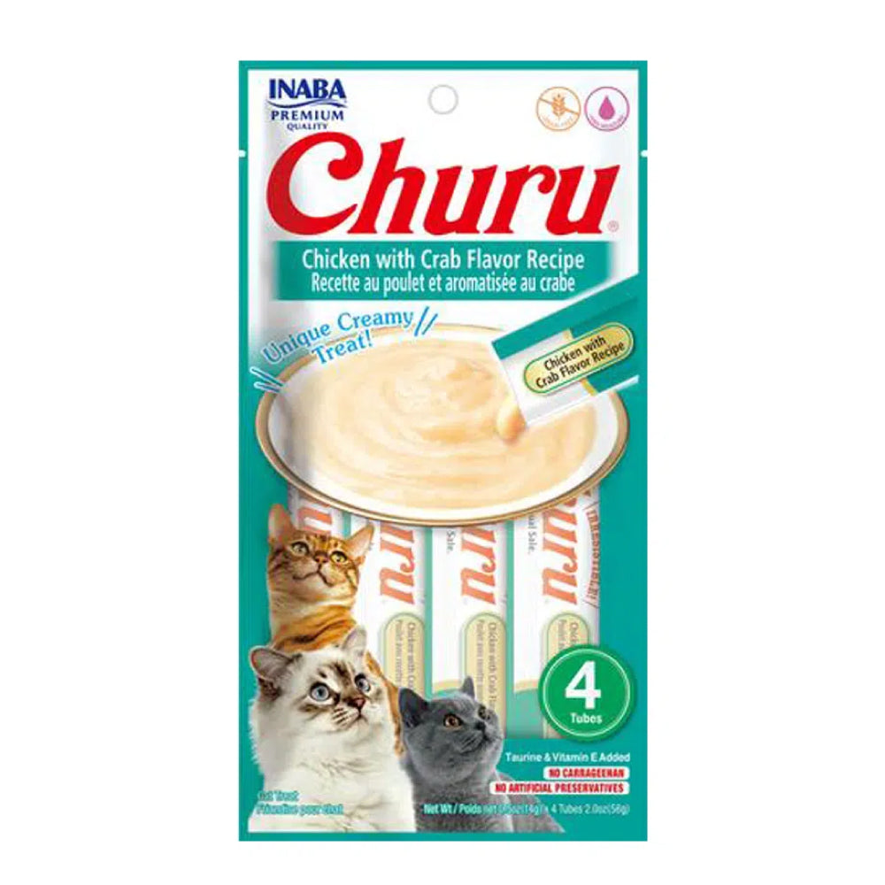 Churu para gatos pollo y cangrejo 