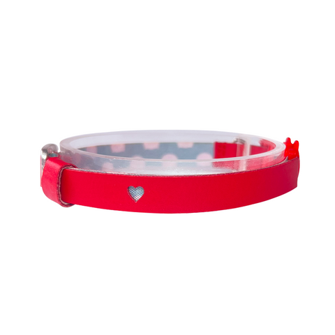 Collar Cuero Vegano - Rojo