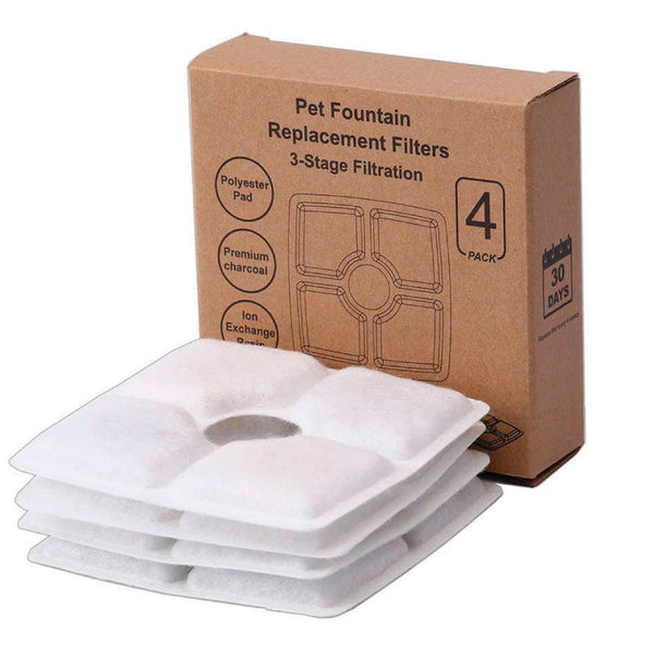 Filtro cuadrado para fuente de agua x 4 unidades